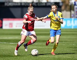 FA WSL 2021: A Head-to-Head Battle between Kim Little (Arsenal) and Ellie Brazil (Brighton) at Empty Meadow Park