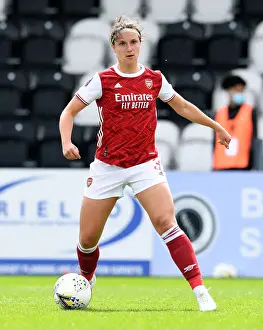 FA WSL: Arsenal Women vs. Aston Villa Women Amidst COVID-19: Lotte Wubben-Moy in Action (2021)
