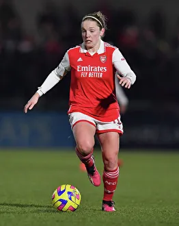 Arsenal Women V Manchester City Women - Conti Cup 2022-23 Prints: FA WSL Cup Semi-Final Showdown: Kim Little's Clash with Manchester City Women