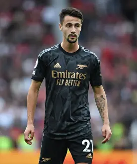 Manchester United V Arsenal 2022-23 Prints: Fabio Vieira vs Manchester United: Premier League Showdown at Old Trafford (2022-23)