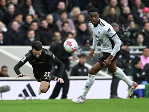 Fabio Vieira vs. Tosin Adarabioyo: Intense Battle at Craven Cottage - Fulham vs. Arsenal, Premier League 2022-23