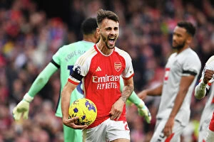 Arsenal v Sheffield United 2023-24 Collection: Fabio Vieira's Brace: Arsenal's Thrilling 4-2 Victory (2023-24)