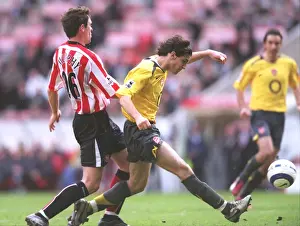 Sunderland V Arsenal 2005-06 Prints: Fabregas Strikes Again: Arsenal's Dominance Over Sunderland Continues with a Brilliant Goal