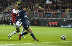 AZ Alkmaar V Arsenal 2009-10 Prints: Fabregas Strikes: Arsenal vs. AZ Alkmaar, 1-1 in Champions League
