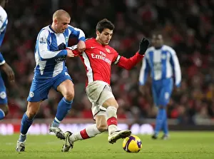 Arsenal V Wigan 2008-9 Prints: Fabregas's Determined Performance: Arsenal's 1-0 Victory Over Wigan, 6/12/2008