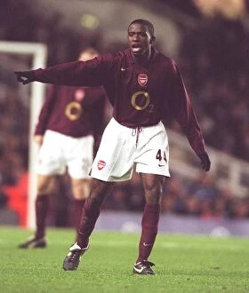 Arsenal v Reading 2005-6 Collection: Fabrice Muamba (Arsenal). Arsenal 3: 0 Reading. Carling League Cup, 4th Round