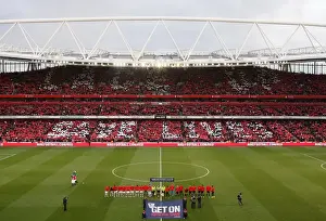 Fans hold up cards as part of Nikes Lace Up Save lives charity capaign