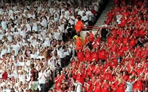 Images Dated 11th May 2006: The fans in the North Bank with their I Was There T Shirts on