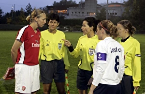 Images Dated 9th October 2008: Faye White (Arsenal) Prisca Steinegger (Zurich)