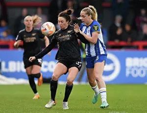 Brighton And Hove Albion Women V Arsenal Women 2022-23 Prints: Fierce Rivalry: Jodie Taylor vs