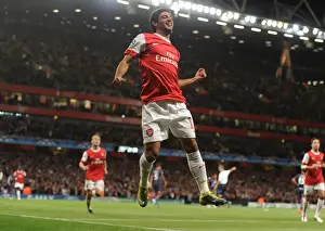 Arsenal V SC Braga 2010-11 Prints: Five-Goal Blitz: Carlos Vela Leads Arsenal to a 6-0 Victory over SC Braga