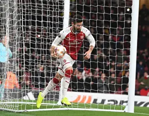 Arsenal V BATE Borisov 2017-18 Prints: Five-Goal Blitz: Olivier Giroud's Unforgettable Night as Arsenal Thrashes BATE Borisov in Europa League