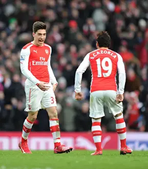 Five-Star Arsenal: Bellerin and Cazorla's Unforgettable Goal Celebration