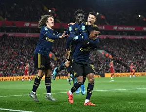 Five-Star Arsenal: Joe Willock's Brace Powers Upset Win Against Liverpool in Carabao Cup