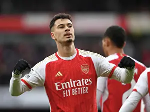 Arsenal V Crystal Palace 2023-24 Prints: Five-Star Martinelli: Arsenal's Thrilling Victory over Crystal Palace (2023-24)