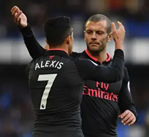 Everton V Arsenal 2017-18 Prints: Five-Star Sanchez: Wilshere Joins in as Arsenal Thrash Everton
