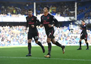 Everton V Arsenal 2017-18 Prints: Five-Star Sanchez: Xhaka's Impact in Arsenal's Rout of Everton (2017-18)