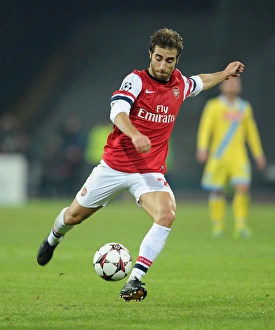Napoli V Arsenal 2013-14 Prints: Flamini in Action: Napoli vs. Arsenal, UEFA Champions League 2013-14