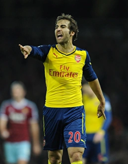 West Ham United V Arsenal 2014-15 Prints: Flamini in Action: West Ham United vs. Arsenal, Premier League 2014-15