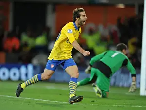 Cardiff City V Arsenal 2013-14 Prints: Flamini Scores Arsenal's Second Goal Against Cardiff City (2013-14)