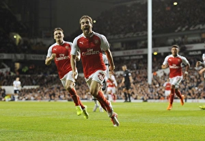 Tottenham Hotspur V Arsenal Capital One Cup 2015/16 Prints: Flamini Scores the Decisive Goal: Arsenal Triumphs over Tottenham in Capital One Cup Clash