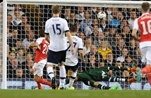 Tottenham Hotspur V Arsenal Capital One Cup 2015/16 Prints: Flamini Scores the Stunner: Arsenal Edge Past Tottenham in Capital One Cup Battle