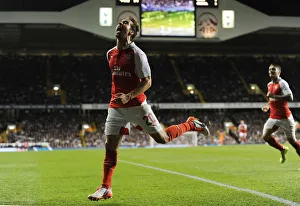 Tottenham Hotspur V Arsenal Capital One Cup 2015/16 Prints: Flamini Scores the Winner: Arsenal Triumphs over Tottenham in Capital One Cup Showdown