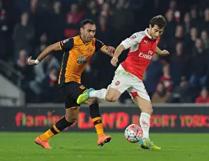 15/16 Hull City V Arsenal FA Cup Prints: Flamini vs. Elmohamady: A FA Cup Fifth Round Replay Battle