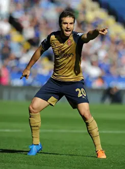 Leicester City V Arsenal 2015/16 Prints: Flamini vs Leicester: Intense Face-off in the 2015/16 Premier League
