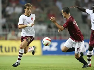Sparta Prague V Arsenal 2007-8 Prints: Flamini's Double: Arsenal Takes 2-0 Lead Over Sparta Prague in Champions League Qualifier