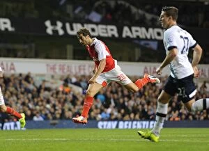 Tottenham Hotspur v Arsenal Capital One Cup 2015/16 Collection: Flamini's Double Strike: Arsenal's Surprising Victory Over Tottenham in Capital One Cup