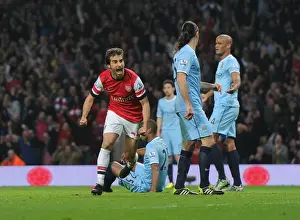 Arsenal V Manchester City 2013/14 Prints: Flamini's Thriller: Arsenal's Dramatic Win Against Manchester City (2013/14)
