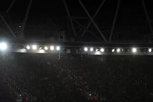 Images Dated 24th January 2014: Floodlight failure during the match. Arsenal 4: 0 Coventry City. FA Cup 4th Round
