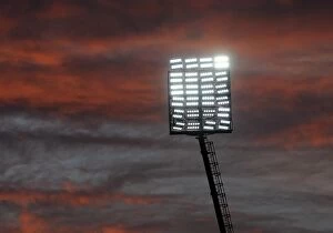 Images Dated 17th October 2015: Floodlights. Watford 0: 3 Arsenal. Barclays Premier League. Vicarage Road, 17 / 10 / 15