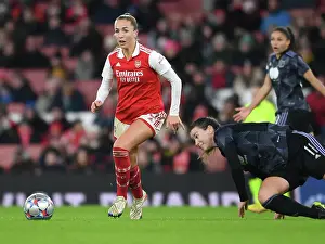Arsenal Women V Olympique Lyonnais 2022-23 Prints: Focus and Determination: Kim Little's Pre-Match Ritual with Arsenal FC (UEFA Women's Champions League)