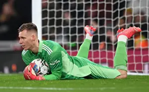 Arsenal V Sunderland - Carabao Cup 2021-22 Prints: Focused Leno in Action: Arsenal's Goalkeeper Shines in Carabao Cup Quarters vs