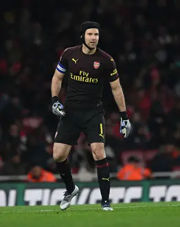 Focused Petr Cech: Arsenal's Wall in Carabao Cup Battle Against Blackpool