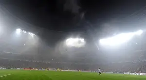 Fog comes down in the Donbass Arena. Shakhtar Donetsk 2: 1 Arsenal, UEFA Champiojns League