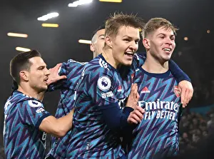 Four-Goal Fusion: Smith Rowe and Odegaard's Triumphant Celebration Against Leeds United