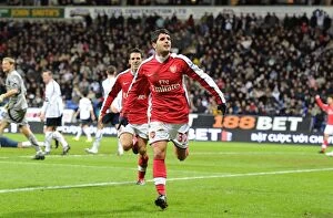 Bolton v Arsenal 2009-10 Collection: Fran Merida's Brilliant Goal: Arsenal Cruise Past Bolton 2-0