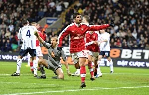 Bolton v Arsenal 2009-10 Collection: Fran Merida's Brilliant Goal: Arsenal Cruises Past Bolton 0-2