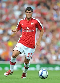 Arsenal V Rangers 2009-10 Prints: Fran Merida's Brilliant Performance: Arsenal Crushes Rangers 3-0 in Emirates Cup Day 2