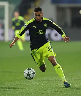 PFC Ludogorets Razgrad V Arsenal 2016-17 Prints: Francis Coquelin: In Action for Arsenal Against Ludogorets Razgrad