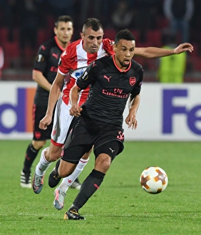 Francis Coquelin in Action: Arsenal vs. Red Star Belgrade, UEFA Europa League 2017-18