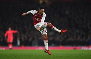 Arsenal V West Ham United - Carabao Cup 2017-18 Prints: Francis Coquelin in Action: Arsenal vs. West Ham United, Carabao Cup Quarterfinal