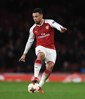 Arsenal V BATE Borisov 2017-18 Prints: Francis Coquelin in Action: Arsenal vs BATE Borisov, UEFA Europa League 2017-18