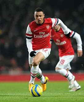 Arsenal v Swansea - FA Cup 3rd Rd Replay 2012-13 Collection: Francis Coquelin (Arsenal). Arsenal 1: 0 Swansea City. FA Cup 3rd Round replay. Emirates Stadium