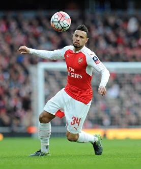 Arsenal v Burnley FA Cup 4th Rd 2016 Collection: Francis Coquelin (Arsenal). Arsenal 2: 1 Burnley. FA Cup 4th Round. Emirates Stadium