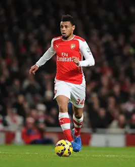 Francis Coquelin (Arsenal). Arsenal 2: 1 Leicester City. Barclays Premier League. Emirates Stadium