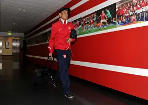 Francis Coquelin (Arsenal). Arsenal 3: 2 Aston Villa. FA Cup 4th Round. Emirates Stadium, 29 / 1 / 12